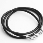鋼扣環PU皮繩 - （規格約 粗:3mm 長40~55cm )